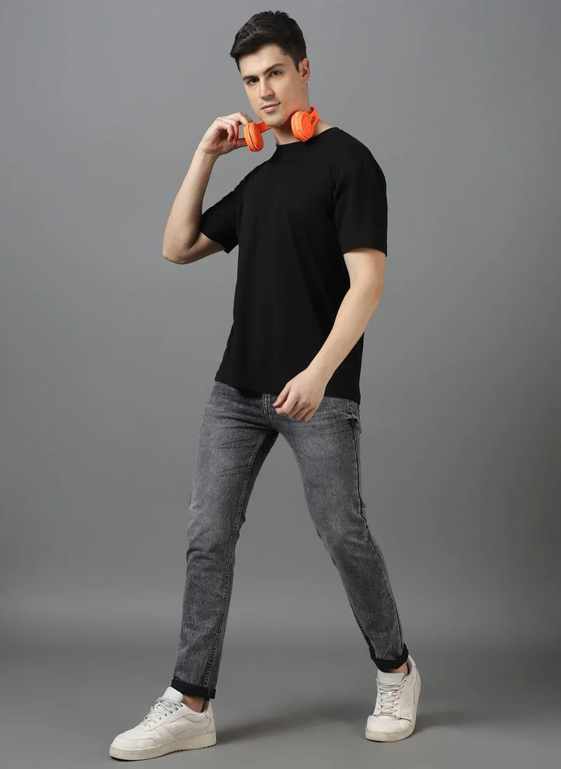 Urbano Fashion  Urbano Fashion Men's Grey Slim Fit Washed Jeans Stretchable for Men | Best Price UAE